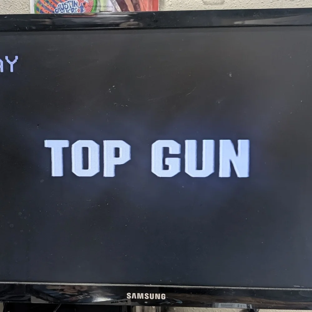 Top Gun (1986) VHS cassette movie
